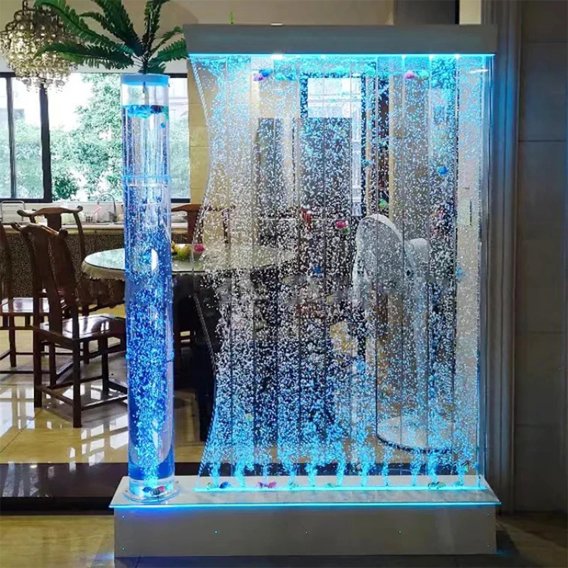 Partition Screen Divider - Op maat gemaakte moderne LED-verlichte bubbelwand-scherm