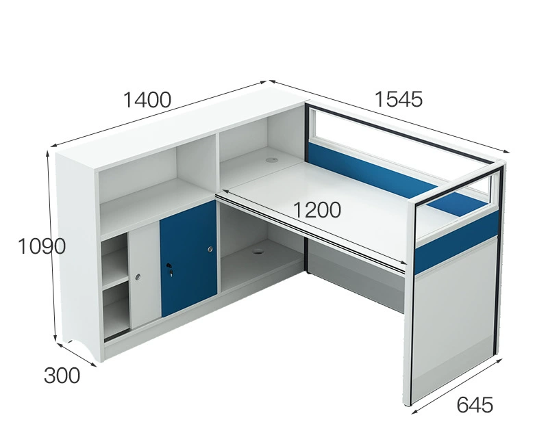 Office Furniture Set - Moderne eenvoudige bureau- en stoelcombinatie Kantoorpersoneel