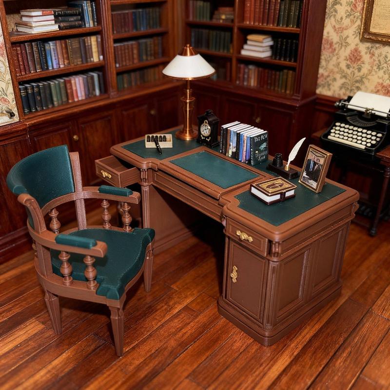 1:12 Schaal Dollhouse Mini Vin - Office Furniture Set recensie en prijs
