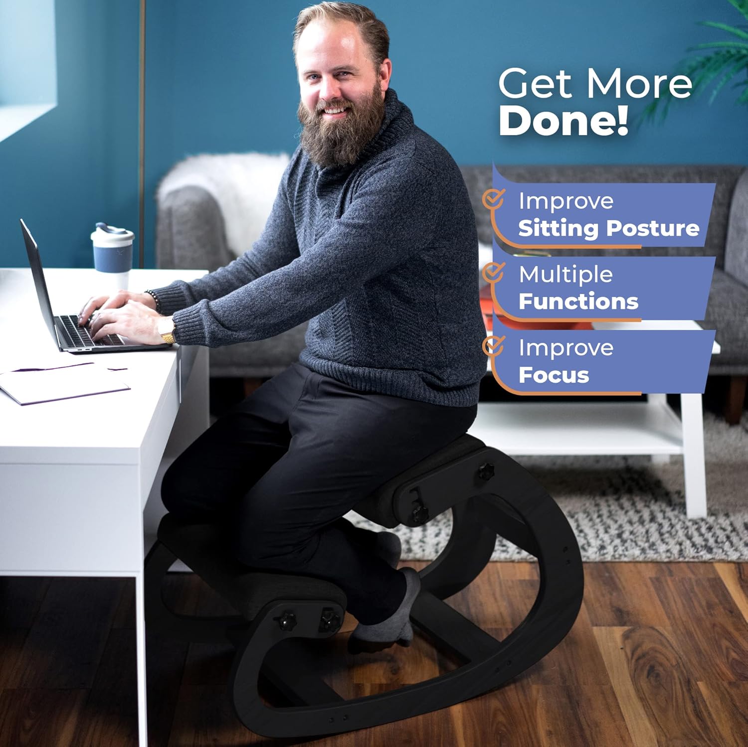Ergonomische houten knielstoel - Furniture Chairs For Office recensie en prijs